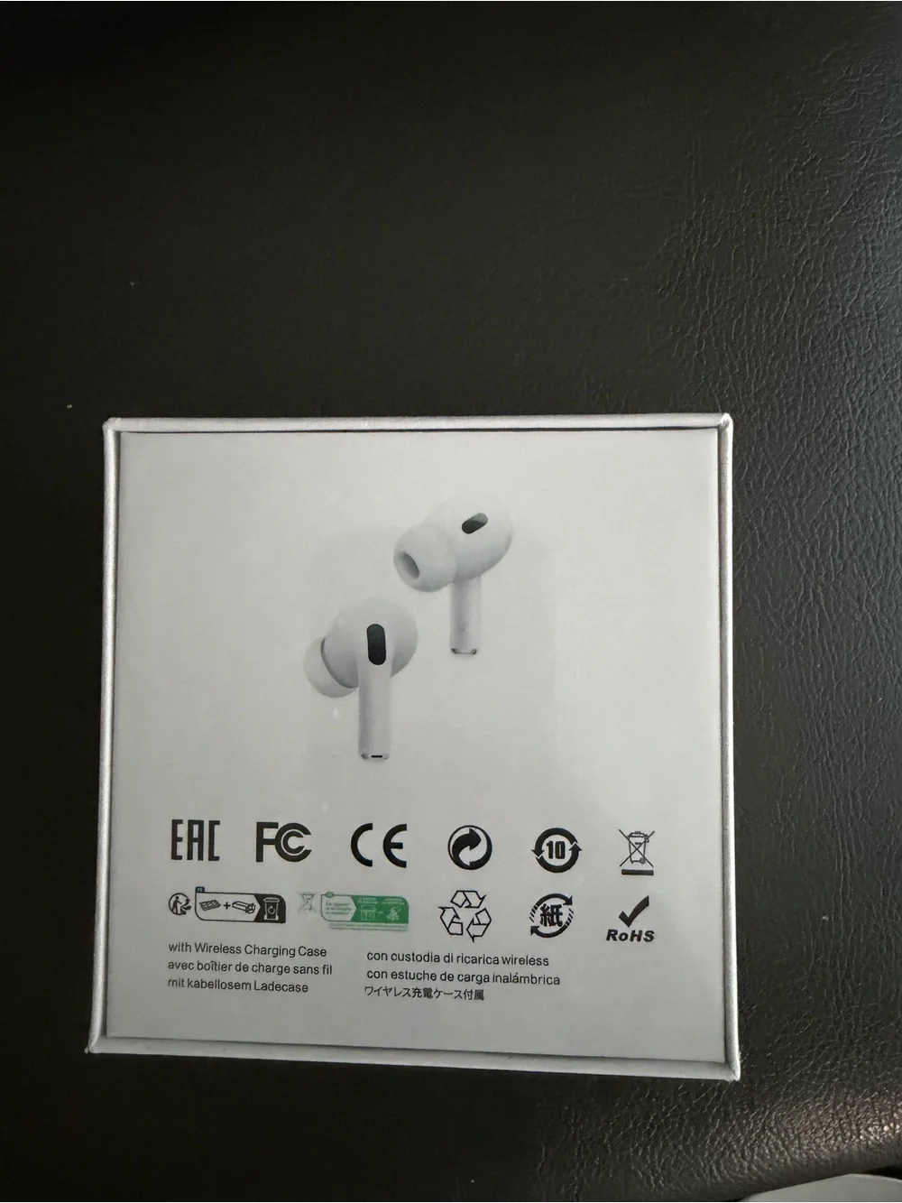 White True Wireless Earbuds with Charging Case - Picture 2 of 4